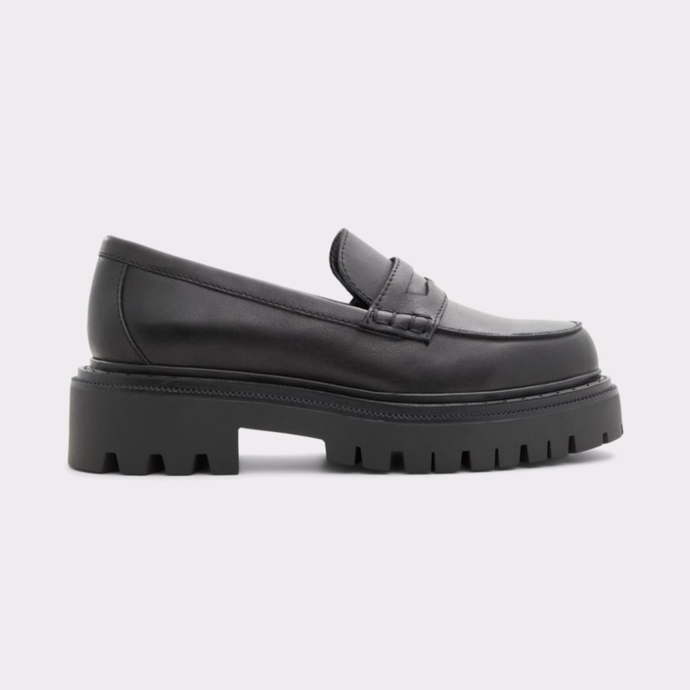 Aldo BigStrut black lugsole loafer sz 9